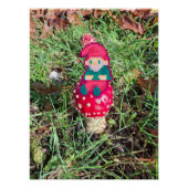 Red mushroom, gnoom pixelart, Pixel Art  ポスター (正面)