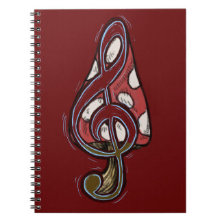 Red Mushroom Piano Forest Notebook ノートブック