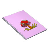 Red Mushroom with purple background ノートブック (右側)