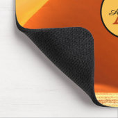 Red Namibia sand dunes photo monogram マウスパッド (コーナー)