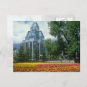Red National Art Gallery，オタワ，カナダの花 ポストカード (正面/裏面)
