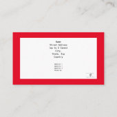 Red Neo-Generic I Thank You 名刺 (裏面)