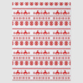 Red Nordic Rodeo Cowboy Christmas 薄葉紙 (正面)