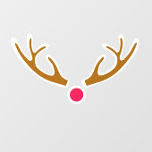 Red Nose Reindeer ウィンドウサイン (シート)