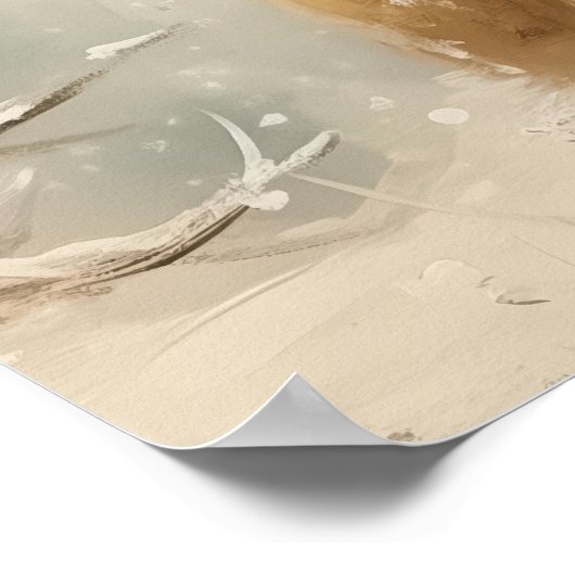 Red Nose Reindeer Christmas Poster ポスター (角)