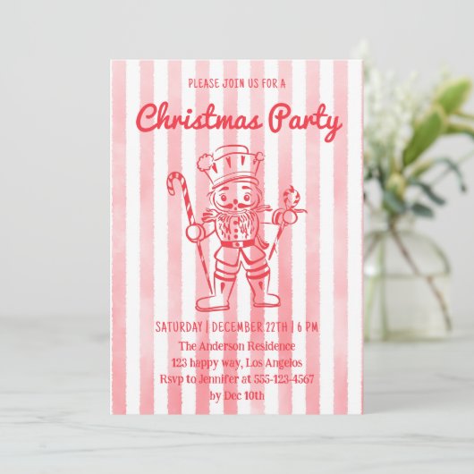 Red Nutcracker Christmas Party 招待状 (スタンド正面)