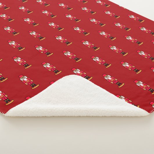 Red Nutcracker Sherpa Blanket シェルパブランケット (3/4)