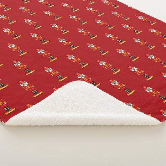 Red Nutcracker Sherpa Blanket シェルパブランケット (3/4)