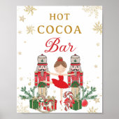 Red Nutcracker Winter Onederland Hot Cocoa Bar ポスター (正面)