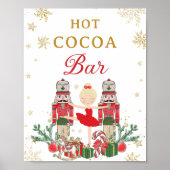 Red Nutcracker Winter Onederland Hot Cocoa Bar ポスター (正面)