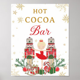 Red Nutcracker Winter Onederland Hot Cocoa Bar ポスター