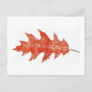 「Red Oak Leaf #2」カントリー・ロードのはがき ポストカード