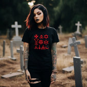 Red Occult Symbols Tシャツ