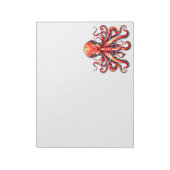 Red Octopus ノートパッド (回転)