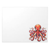 Red Octopus ノートパッド (正面)
