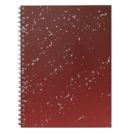 Red Ombre w Grey Specks Notebook Stylish Journal ノートブック
