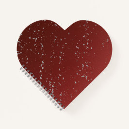 Red Ombre w Grey Specks Notebook – Stylish Journal ノートブック