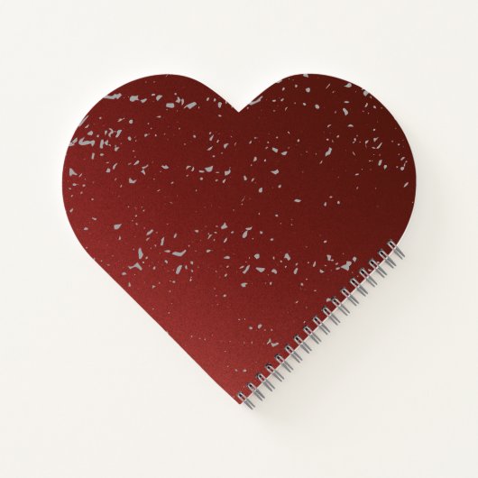 Red Ombre w Grey Specks Notebook – Stylish Journal ノートブック (裏面)