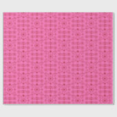 Red on Pink Motif Wrapping Paper ラッピングペーパー (フラット)