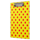 Red On Yellow Polka Dots Pattern Design  クリップボード (左)