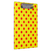 Red On Yellow Polka Dots Pattern Design  クリップボード (右)
