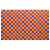 Red Orange Blue Checkered Pattern Design  ファブリック (ファットクウォーター)