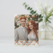 Red Orange Overlay Transparency Shapes Photo Grads ポストカード (スタンド正面)