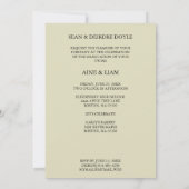 Red Orange Overlay Transparency Shapes Photo Grads 招待状 (裏面)