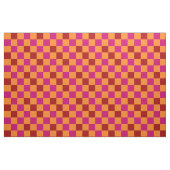 Red Orange Pink Checkered Pattern Design  ファブリック (ファットクウォーター)