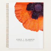 Red Orange Poppy Personalised 2026 プランナー手帳 (正面)