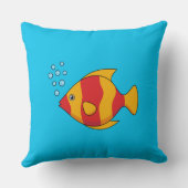 Red Orange Tropical Fish  クッション (裏面)