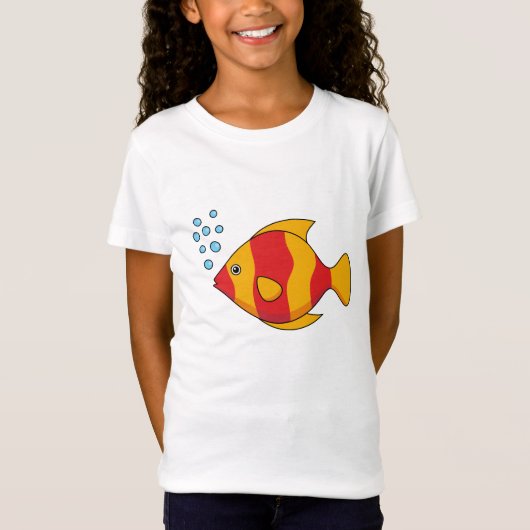 Red Orange Tropical Fish Tシャツ (正面)