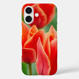 Red Orange Tulips iPhone 16 Case  16ケース