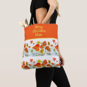Red Orange Yellow Poppy Flowers Poppies Christmas トートバッグ (クローズアップ)