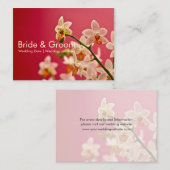 Red Orchid ・のWeb結婚サイトの名刺 エンクロージャーカード (正面/裏面)