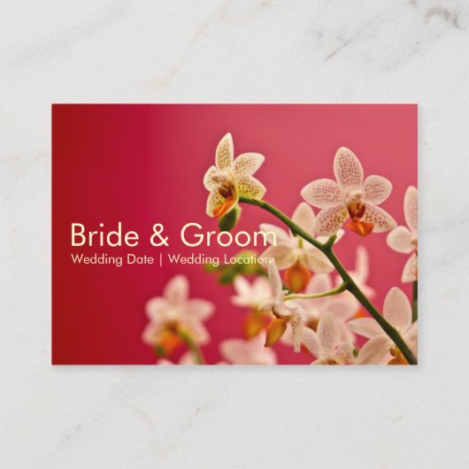 Red Orchid ・のWeb結婚サイトの名刺 エンクロージャーカード (正面)