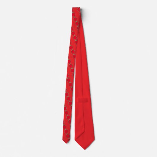 "Red Ornament" Neck Tie ネクタイ (裏面)