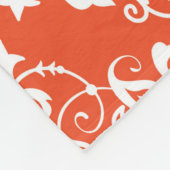 Red ornamental pattern seamless pattern フリースブランケット (角)