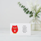 Red Owlデザイン 名刺 (スタンド正面)