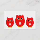 Red Owlデザイン 名刺 (裏面)