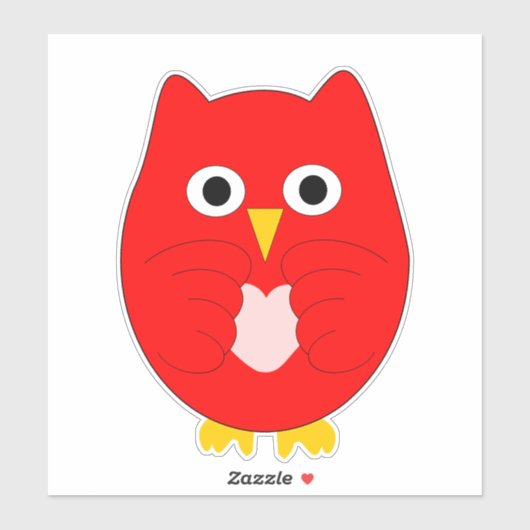 Red Owl Design シール (シート)