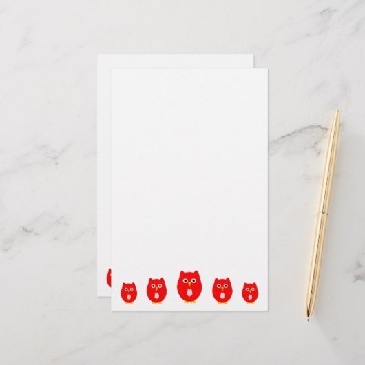 Red Owl Design 便箋 (正面/裏面インサイチュ)