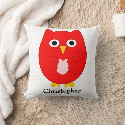 Red Owl Design Personalised クッション (ブランケット)
