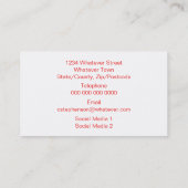 Red Owls Design 名刺 (裏面)