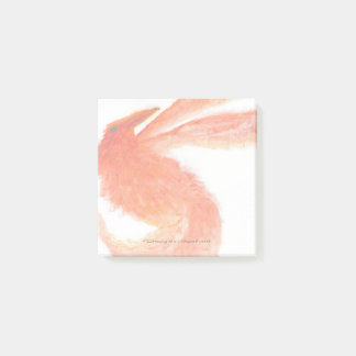 Red Painted Mythical Bird Post-It Notes ポストイット