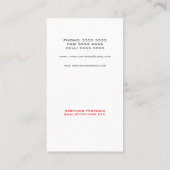 Red Painter Decoratorモダン Roller 絵を描 テンプレート 名刺 (裏面)