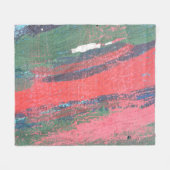 Red painting hand drawn backgroundabstract,abstrac フリースブランケット (正面(横))
