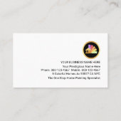 Red Painting Icons On Grey Layer Painter 名刺 (裏面)