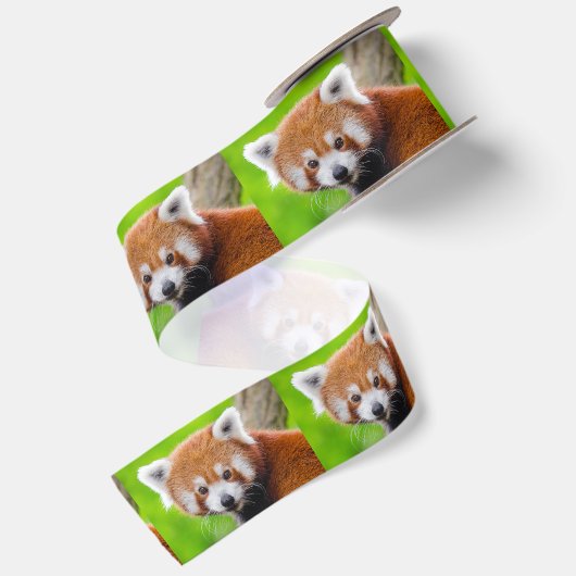 Red Panda サテンリボン (裏面)