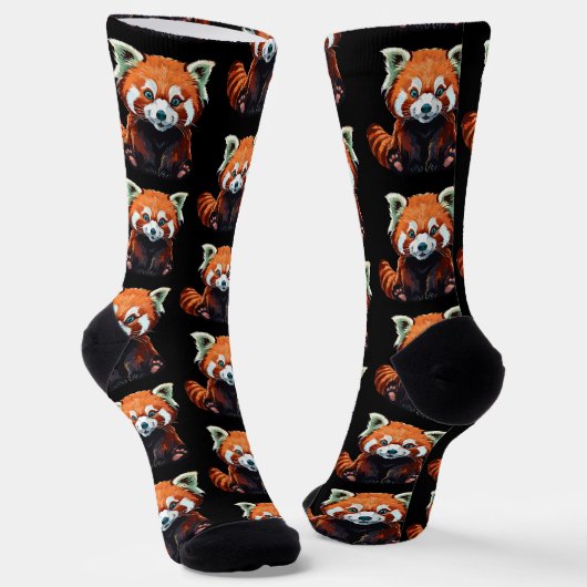 Red panda ソックス (傾斜あり)